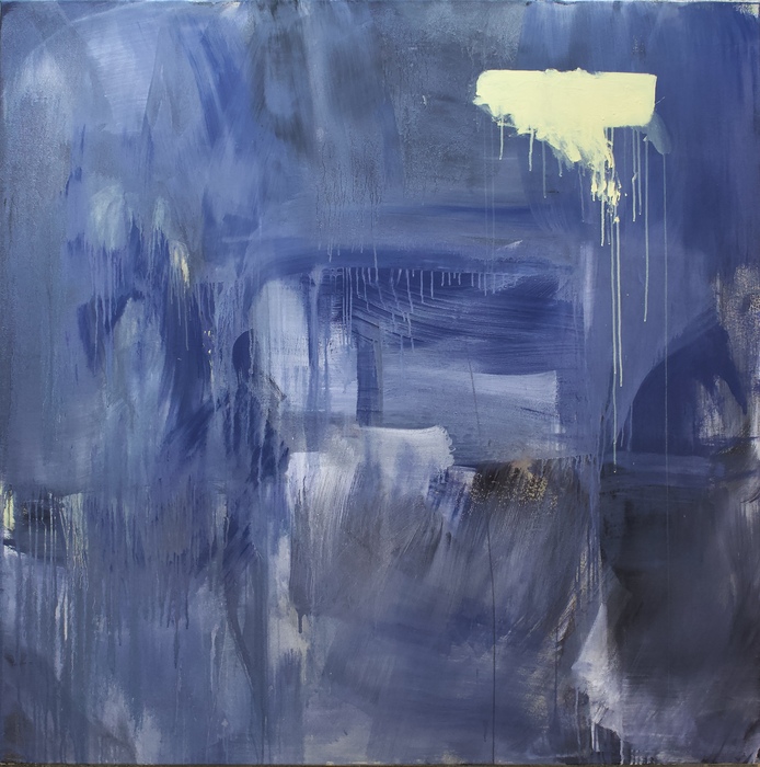 Slot E418 summer Acrylic paint on canvas 160 x 160 cm, 2023